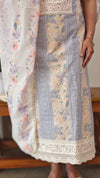 Light beige and Lavender cotton Hakoba suit - 6D99