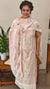 Light beige and nude peach cotton Hakoba suit - 6D99