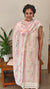 Light beige and lilac cottonHakoba suit - 6D99