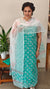 Green and white kota doria suit