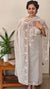 Smokey grey mal chanderi suit