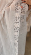 Smokey grey mal chanderi suit
