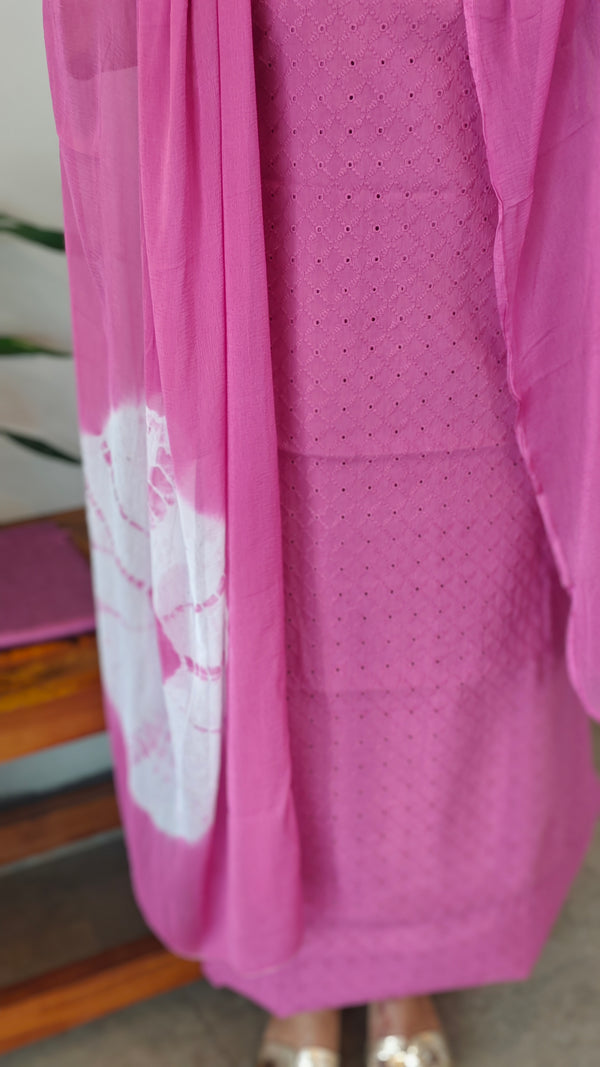 Mulberry pink Hakoba suit