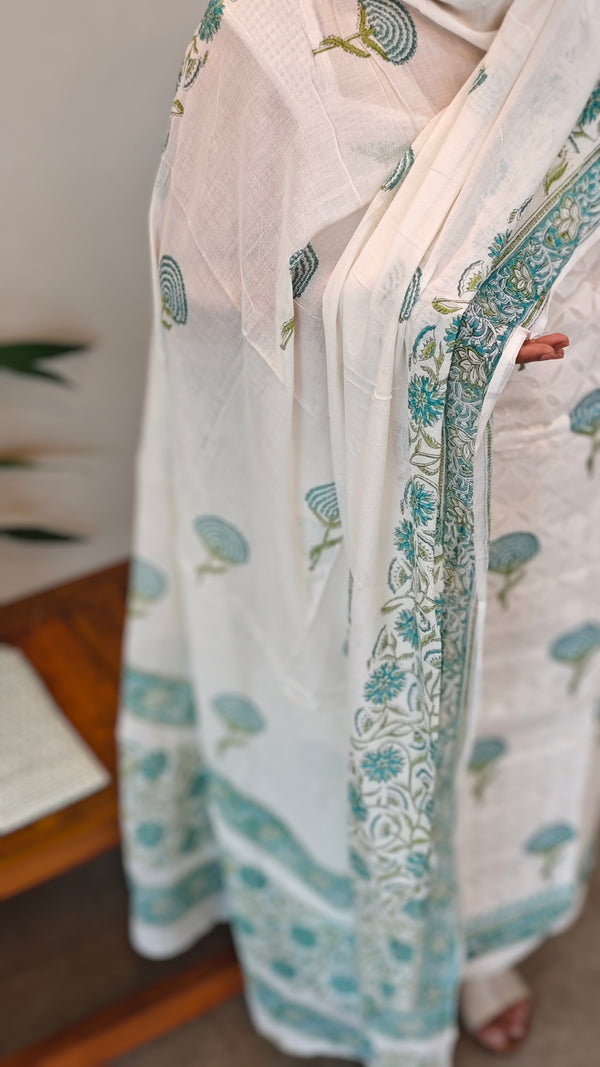Applique and block print suit - 5RCV