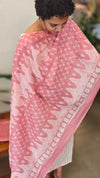 Printed soft cotton suit - Off white and pink - J230
