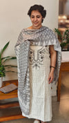 Printed soft cotton suit - Off white and grey - J230