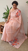 Peach painted silky kota saree - VL72