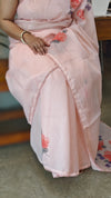 Peach painted silky kota saree - VL72
