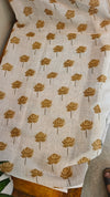 Off white tissue linen saree
