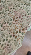 Pista green tissue linen saree - W492