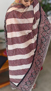 Maroon and Black cotton suit