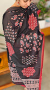 Red and black cotton suit