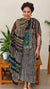 Black and white cotton suit - Turquoise