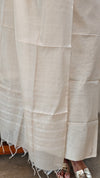 Cream chanderi salwar suit
