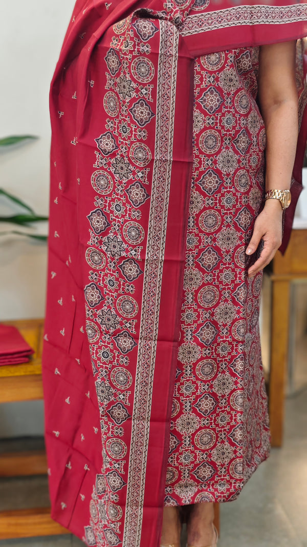 Red blended Modal suit