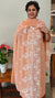 Peach embroidered georgette salwar suit - CM35