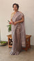 Lavenderand silvertissue silk saree - 2M83