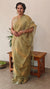 Sage Green and golden tissue silk saree -2M83