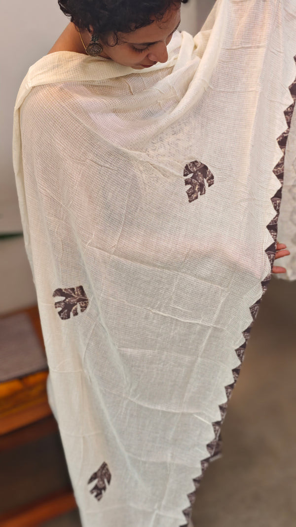 Taupe cotton suit