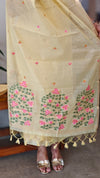Canary Yellow Jamdani Suit - DL73A