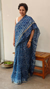 Indigo kota silk saree - A2 - KTS3