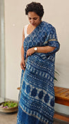 Indigo kota silk saree - A2 - KTS3