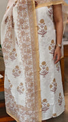 Off white Blended linen suit