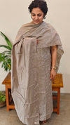 Dusty grey muslin salwar suit