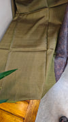 Dark brown and violet printed tussar silk saree - P1101