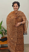 Chocolate brown kota doria salwar suit -GD331