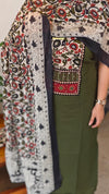 Green cotton salwar suit