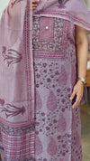 Lilac net kota salwar suit