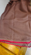 Olive green printed silky kota saree - D229