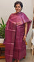 3300 - Wine tussar silk suit