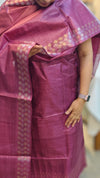 3300 - Wine tussar silk suit