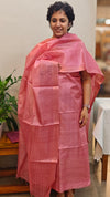 3300 - Blush pink tussar silk suit - 2