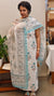 Off white and Blue blended Linen suit
