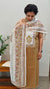 Off white and mustard cotton suit