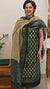 Green and Beige chanderi suit