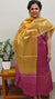 Purple and beige Lined tussar silk suit