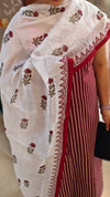 Maroon and white cotton suit - 2