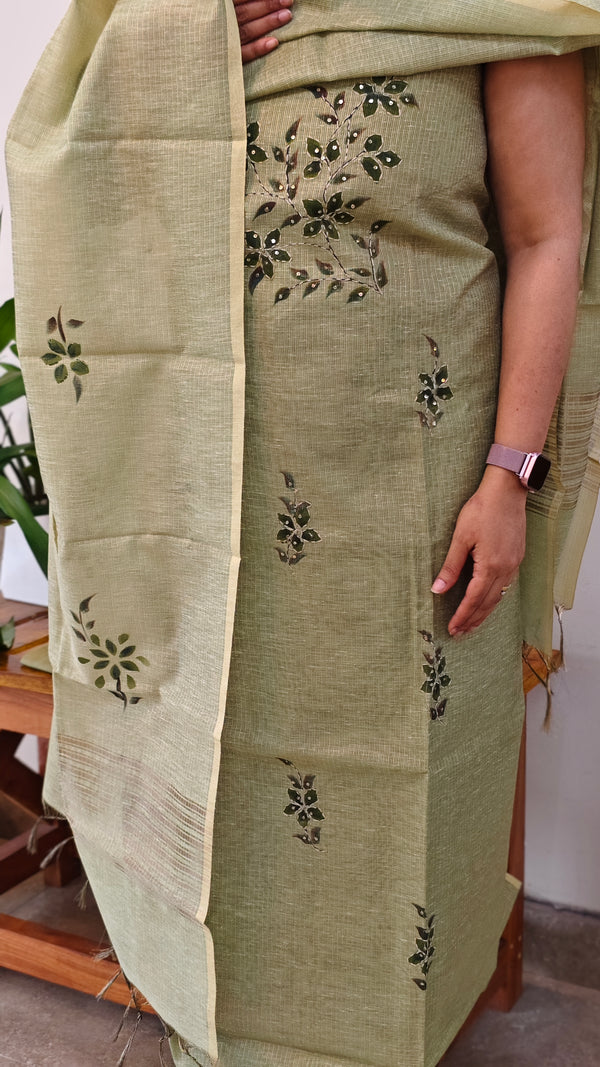 Green Tissue kota painted suit