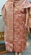 Nude peach Blended tussar suit