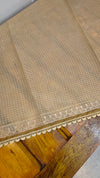 Light beige printed silky kota saree with pita embroidery - D229