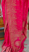 Rani Pink banarasi silk saree - BLM8