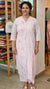 Baby pink cotton 2 piece kurti set