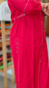 Red cotton top