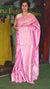 Pink Embroidered Tussar Silk Saree - GF3A