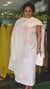 Off white and peach cotton chikankari suit - NS21