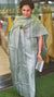 Basil green tussar silk suit
